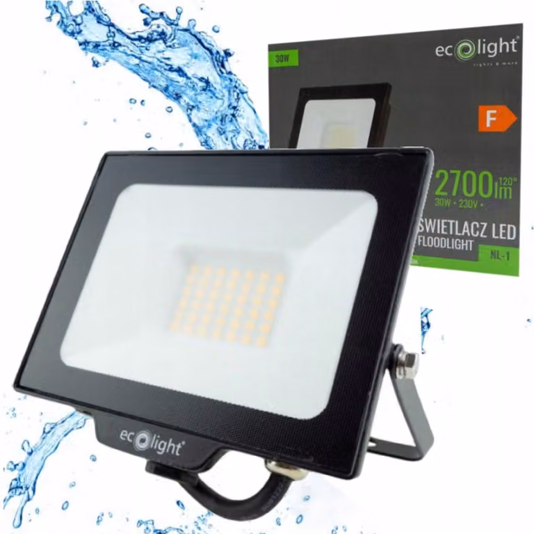 Proiettore LED NL-1 30W 4000K 2700lm IP65 Ecolight EC20183
