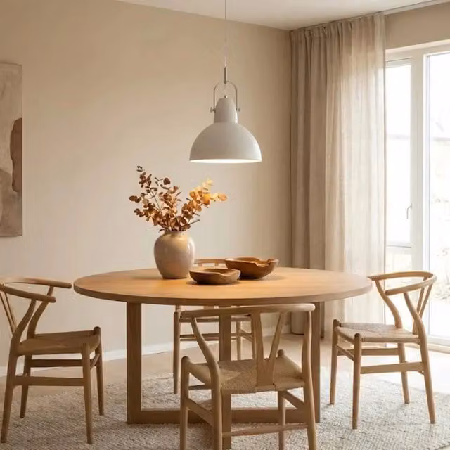 Lampada a sospensione Luz Duzzle in metallo bianco e cromato con altezza regolabile