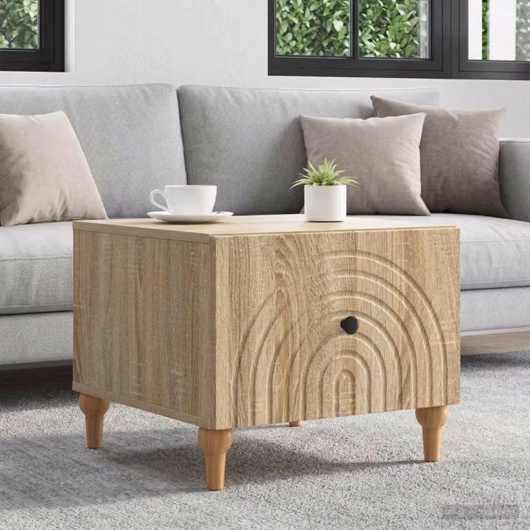 Maison Exclusive - Tavolino in rovere Sonoma 49 x 50 x 40 cm, materiale a base di legno