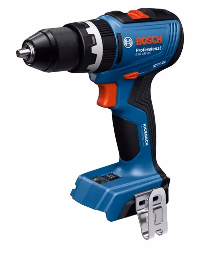 Trapano a percussione Bosch GSB 18V-65 con 2 batterie da 5,0 Ah, caricabatterie GAL 18V-40 e custodia L-Boxx 136, blu – 2