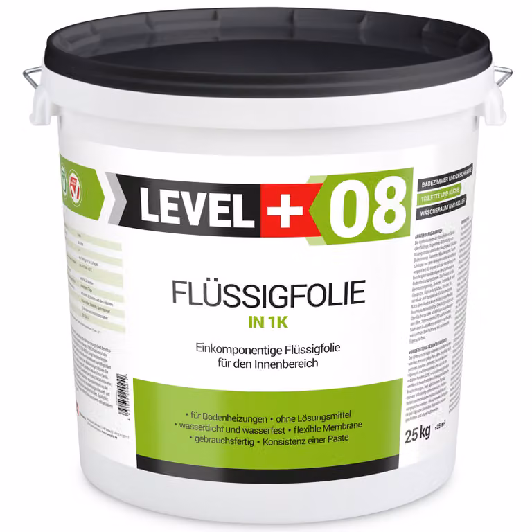Pellicola liquida per l'impermeabilizzazione interna dei bagni 25 kg Level+08
