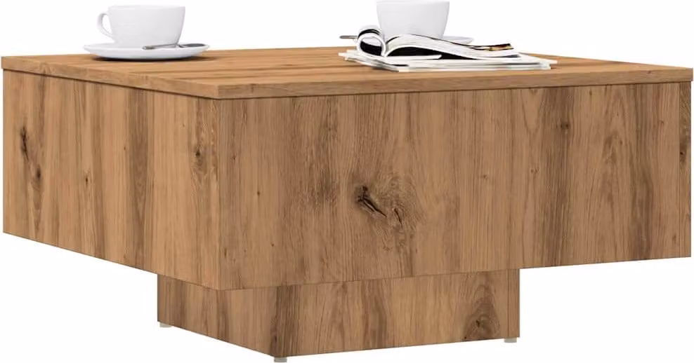 Maison Exclusive - Tavolino Artisan in rovere 60x60x31,5 cm Materiale ligneo