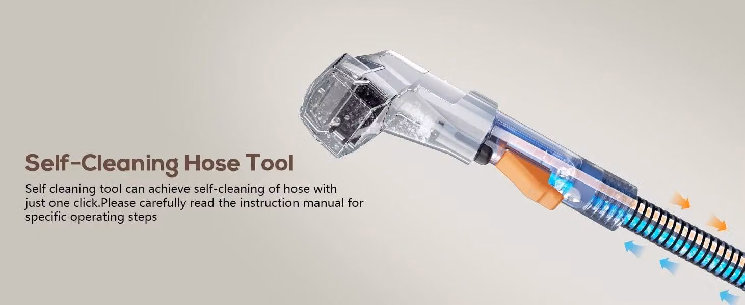 Aspiralavatrice e aspirapolvere C5 - 500 W - Efficace rimozione dei peli di animali - Serbatoio da 1.500 ml - Adatta per tappeti, divani e interni auto - Spina di tipo europeo
