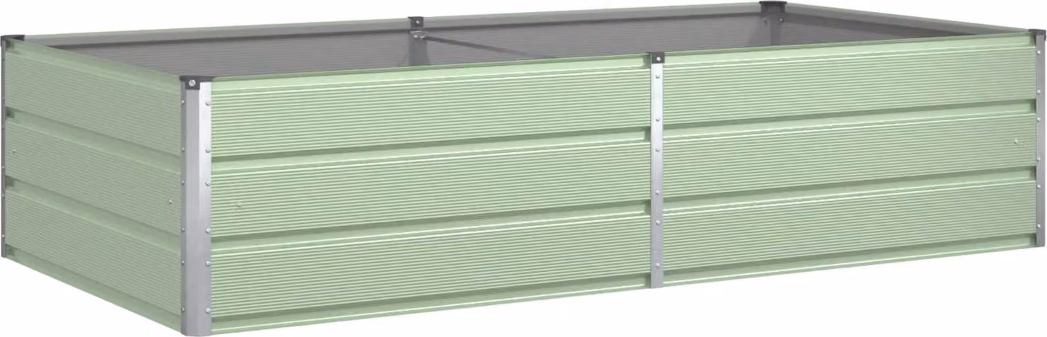 Fioriera Verde Pastello 195 x 100 x 45 cm Acciaio zincato