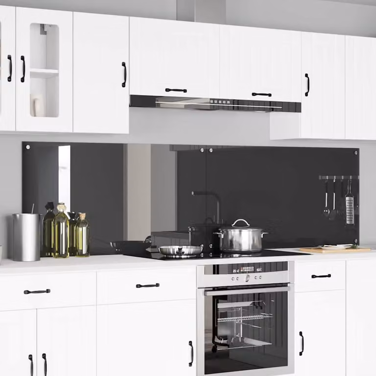 Set di 2 schienali da cucina vidaXL colore grigio, L: 110 cm, H: 60 cm