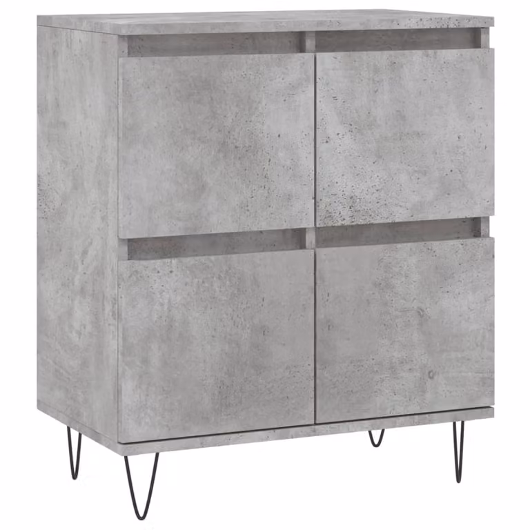 Credenza Grigio Cemento 60x35x70 cm in Legno Multistrato