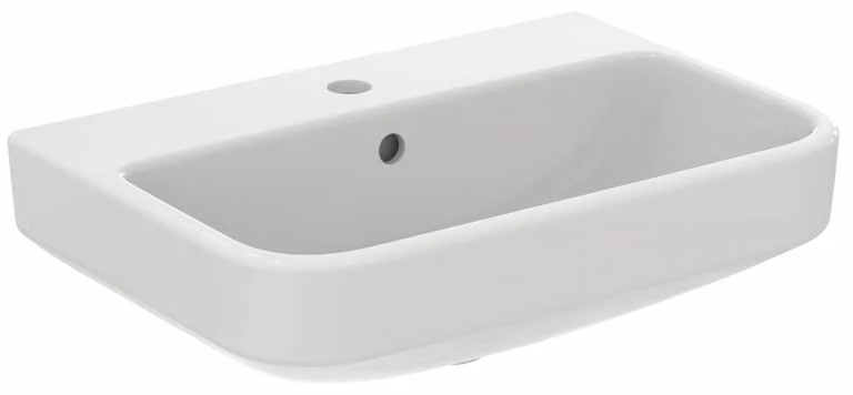 Ideal Standard i.Life S - Lavabo 550x370 mm, con sfioratore, foro per rubinetto, bianco T458401