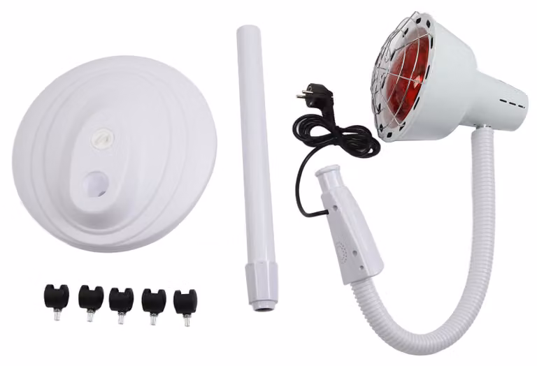 Lampada a infrarossi da 275W con supporto da pavimento, per terapia del dolore e cura della pelle, con intensità regolabile