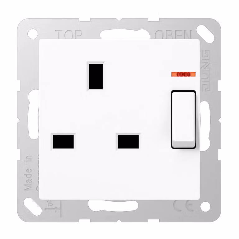 Jung A3171KOWW Presa con interruttore 13 A 250 V ~ bianco alpino