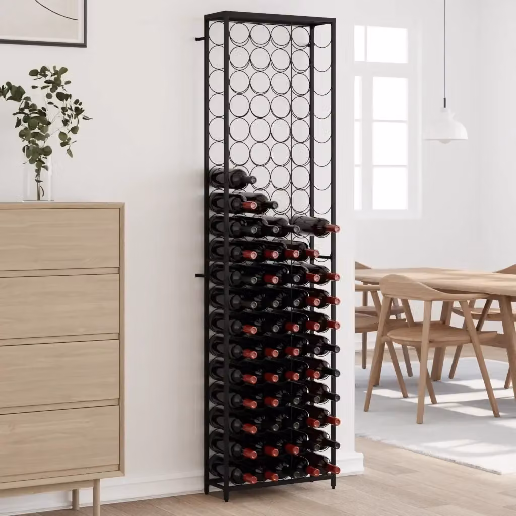 Portavini da 95 Bottiglie in Ferro Battuto Nero CFW3087334 L: 54 cm, P: 18 cm, H: 200 cm – 2