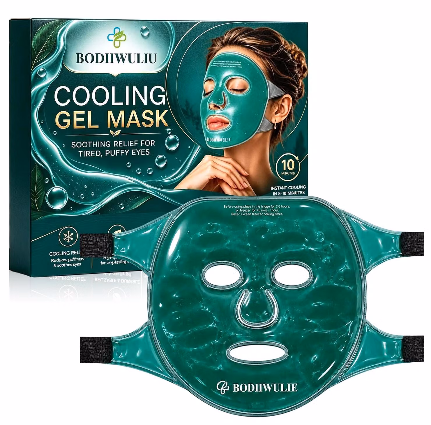SolidKeus - Mascherina rinfrescante riutilizzabile per la cura del viso