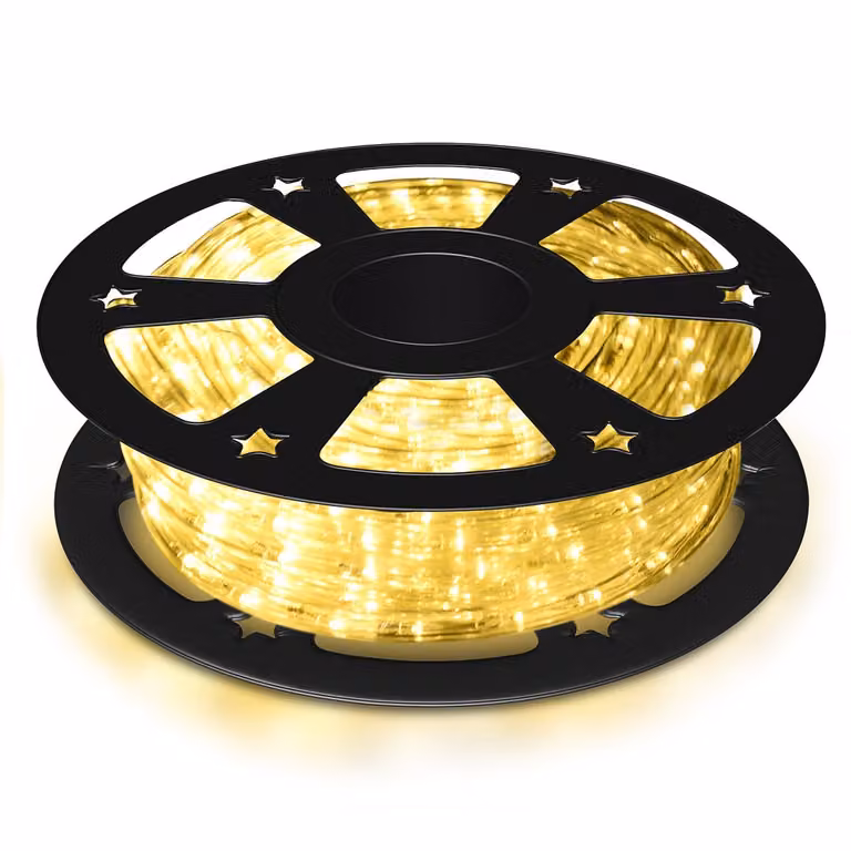 Tubo luminoso natalizio Costway con 1080 LED bianco caldo, lunghezza 30 m