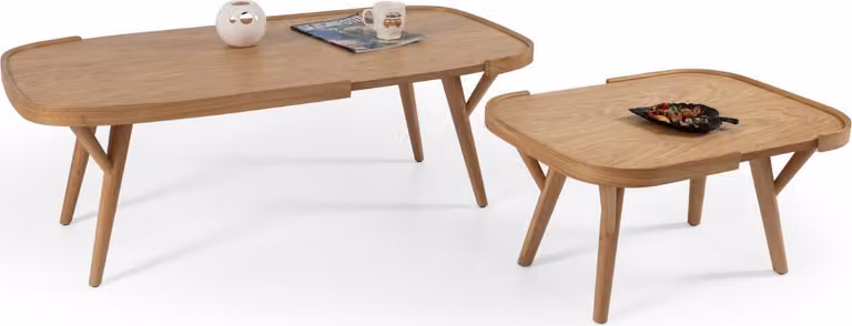 Wohnzimmer Set 2 tlg 2x Couchtische Designer Möbel Modern Komplett Holz