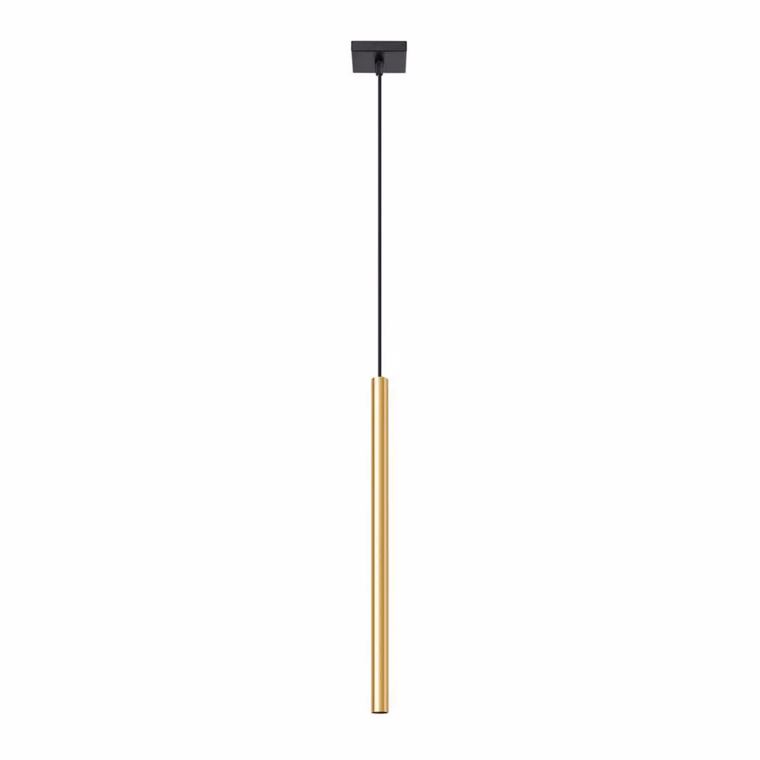Lampada a sospensione PASTELO 1 oro lucido 1xG9 8W acciaio 100x8x8cm Sollux Lighting