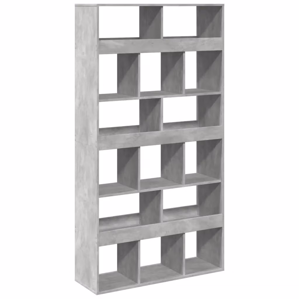 Libreria a muro vidaXL Grigio, L: 100 cm, P: 33 cm, H: 187,5 cm – 2