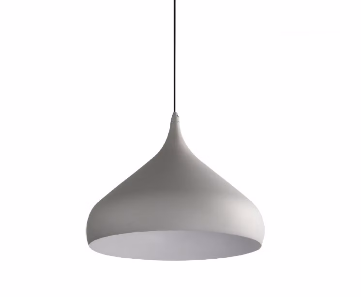 Lampada a sospensione MOKKA 40W, grigio opaco, Ø: 42 H: 165 cm, attacco E27, dimmerabile