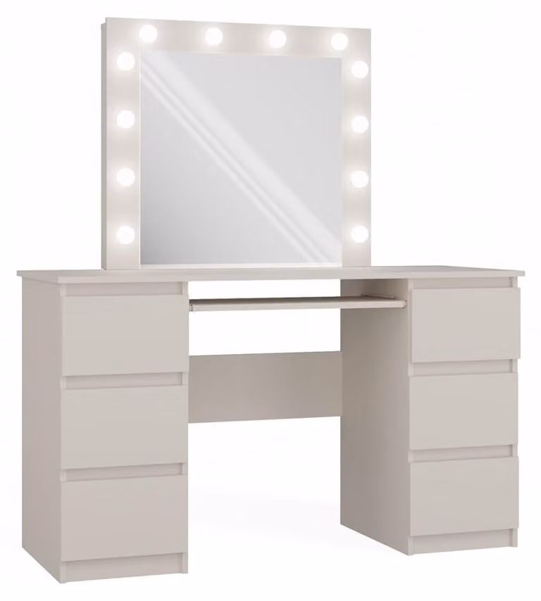 Toeletta HOLLOW - cashmere + specchio e illuminazione LED GRATIS