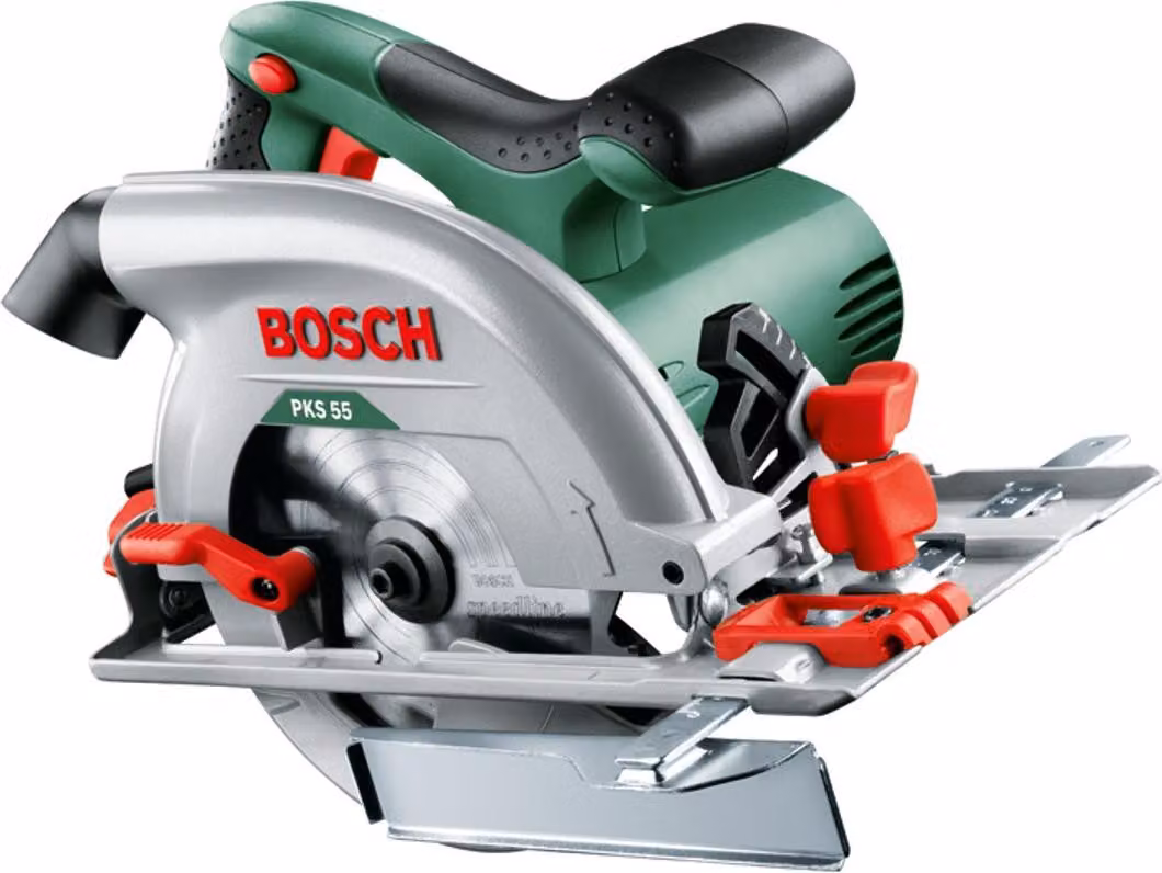 Circular Saw - Bosch - PKS 55 - 1200W - Corded Power Supply - Cutting Depth 38mm