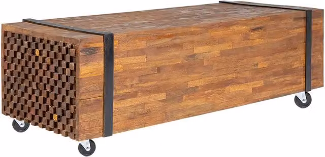 Tavolino da Caffè 110x45x38 cm in Legno Massello di Teak 326172