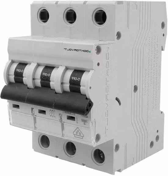 Dispositivo di protezione da sovratensione per impianti elettrici - Smorzamento automatico delle sovratensioni - Tipo C per correnti di avviamento elevate - Interruttore di scarica di sicurezza tripolare 16 A 10 kA