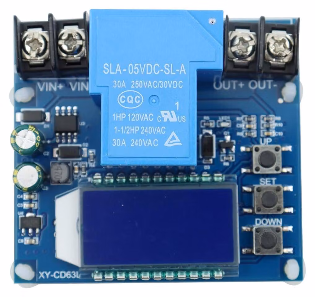 Monitor LCD per batterie DC da 6 a 60 V, con protezione da bassa tensione per batterie al litio e al piombo