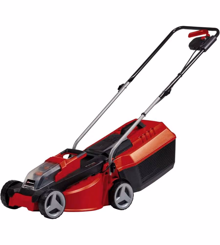 Einhell GE-CM 18-30 LI-SOLO Tosaerba a Batteria Brushless 18V Rosso e Nero con Sacco di Raccolta da 25 L – 1