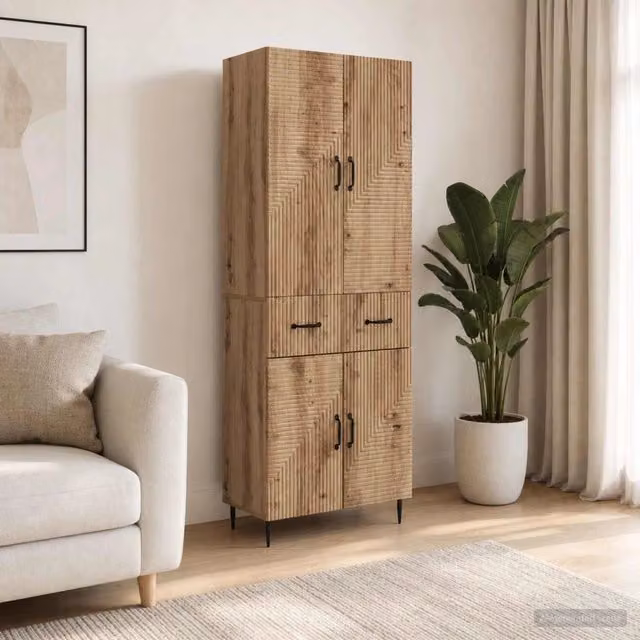 Set di armadi 2 pz Rovere Artigianale Legno ingegnerizzato 3416672
