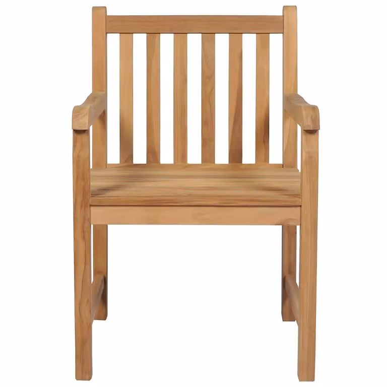 Set di sedie da giardino vidaXL in legno di teak massello con 8 sedie e cuscini grigi per esterno e terrazza