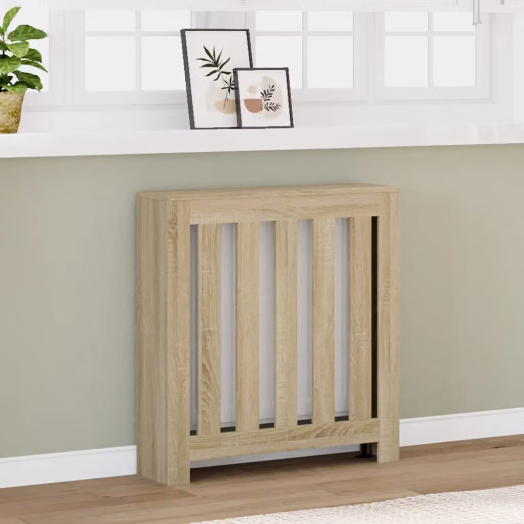 Copertura per radiatori vidaXL in legno Rovere Sonoma, L 78 cm x P 20 cm x H 82 cm