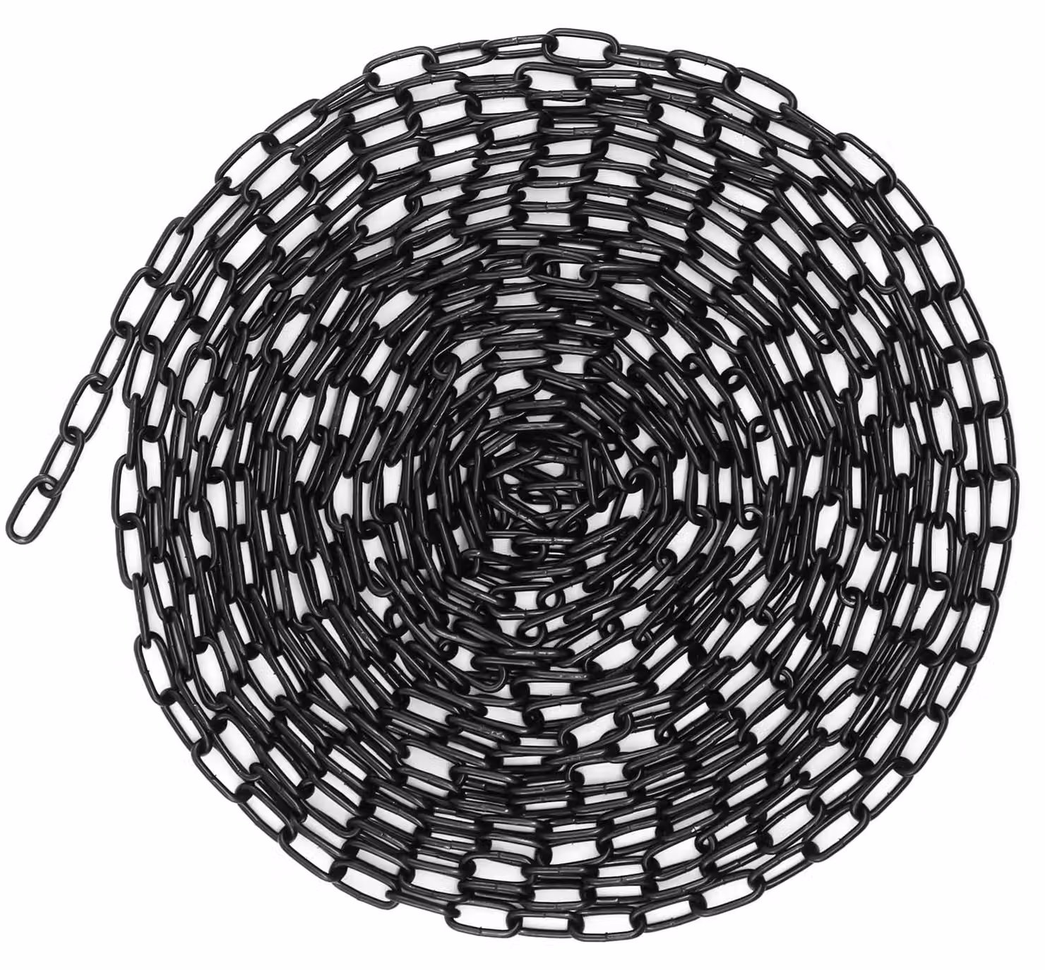 Catena in acciaio, 10 metri, 3 mm, nera – Catena a maglie per altalene