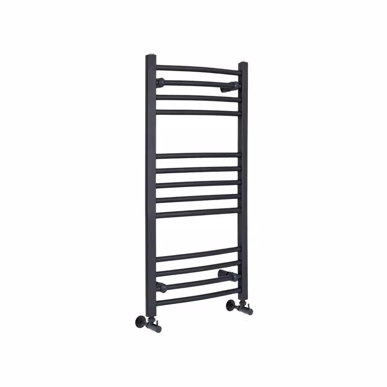 Scaldasalviette Curvo Antracite - Termoarredo Bagno - 1000 x 500mm - 390 Watt - Artle