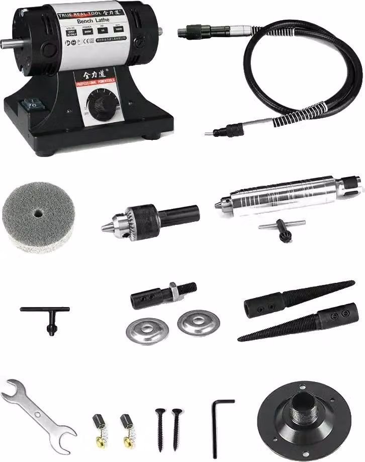 Mini smerigliatrice angolare, potenza 800 W, velocità 10000 giri/min, mini smerigliatrice da banco