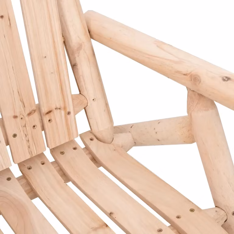 Set da giardino vidaXL composto da un divano a 2 posti e un tavolino in legno massello marrone