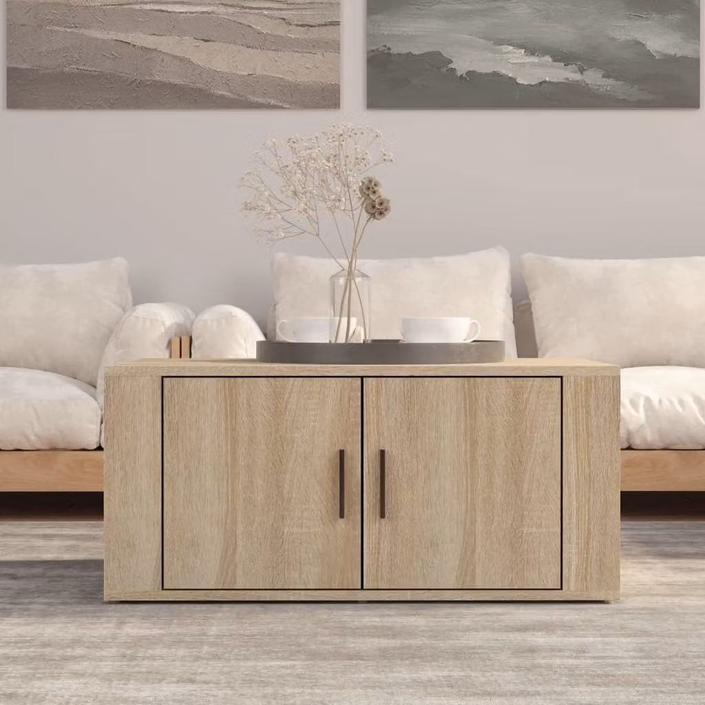 Maison Exclusive - Tavolino Sonoma in rovere 80x50x36 cm Materiale ligneo