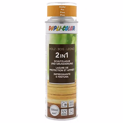 DUPLI-COLOR Impregnante legno 2 in 1 Pino 500 ml Finitura lucida Spray