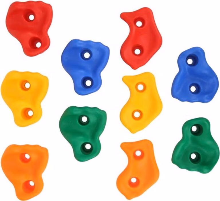 Maniglie colorate per pareti da arrampicata per bambini: giocattoli resistenti e antiscivolo, adatti sia per interni che per esterni