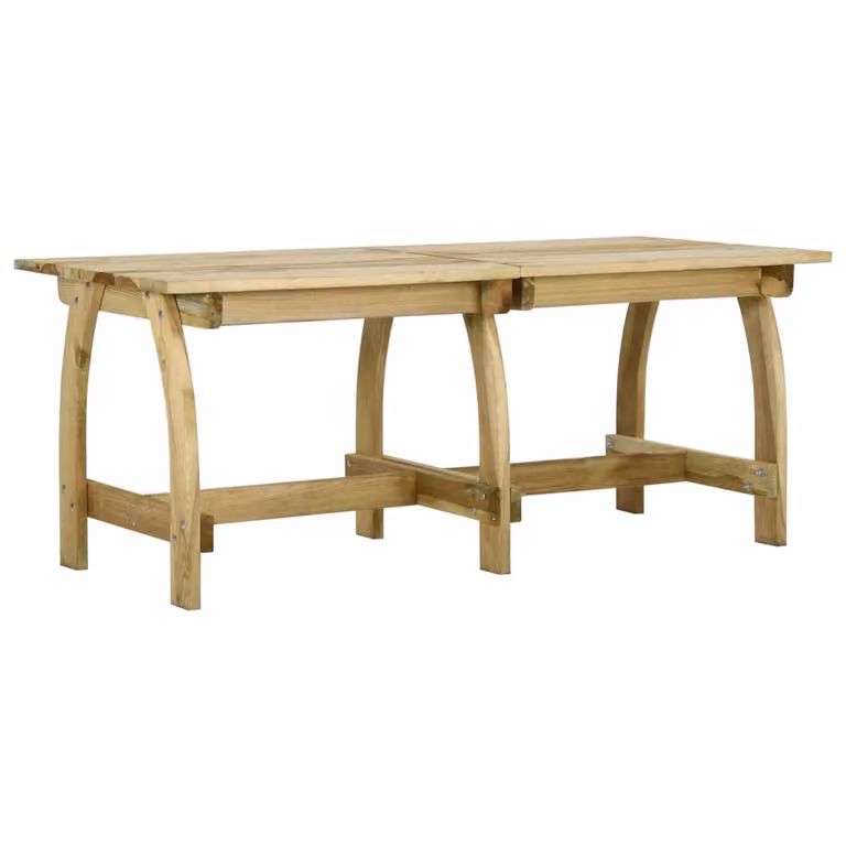 Tavolo da giardino 220x74x75 cm in legno di pino impregnato