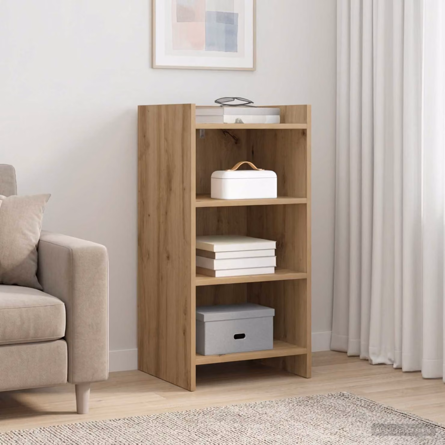 Credenza moderna vidaXL in rovere marrone L/P/H: 40 x 36 x 80 cm