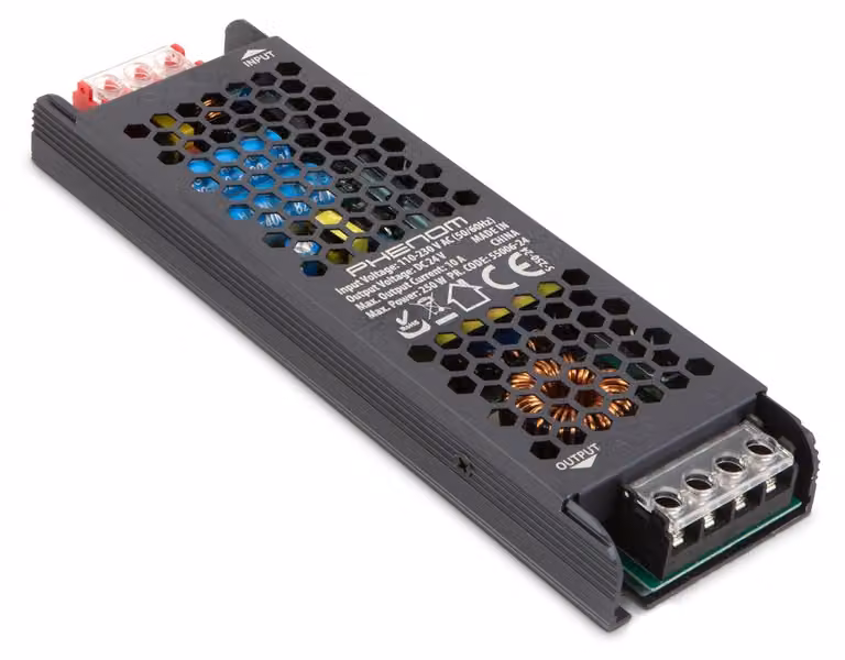 Alimentatore LED - Trasformatore - Per strisce LED - Trasformatore di rete stabilizzato 24V DC 10A - 250W - Adatto per illuminazione a LED e applicazioni industriali [55006-24]