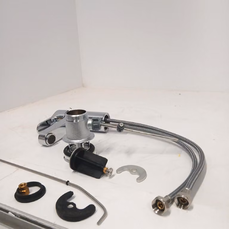 Rubinetto per lavabo H80 CERABASE con scarico a scomparsa in metallo 106 mm cromo cromo
