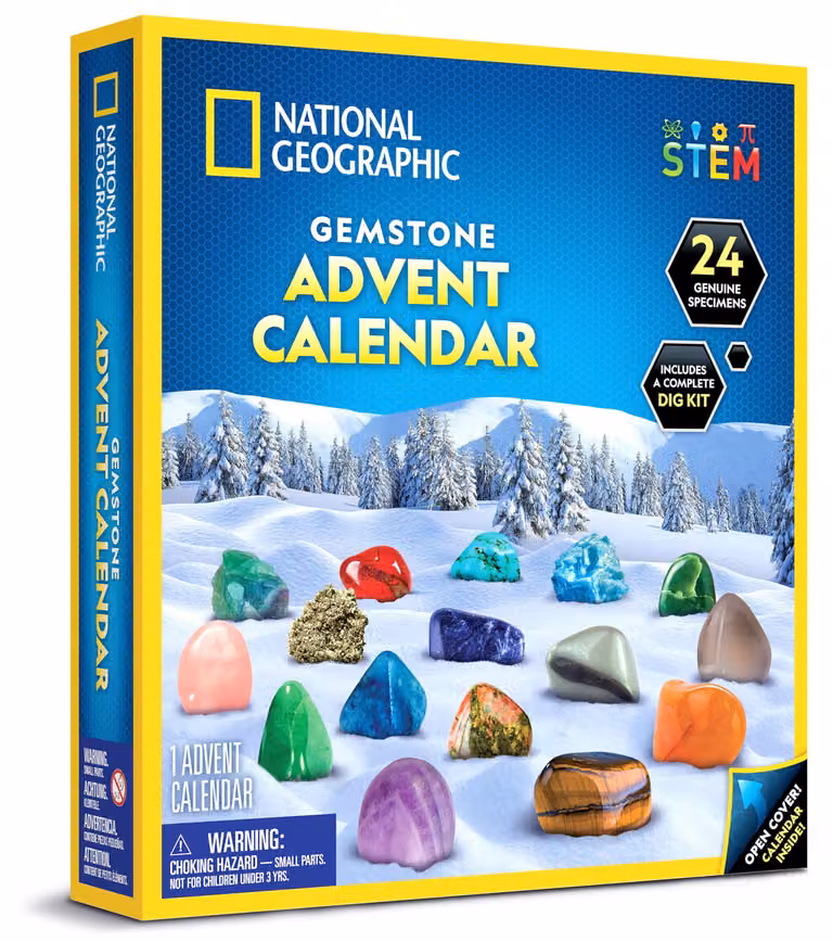 Calendario dell'Avvento a tema gioielli, per bambini, confezione da 24 pezzi, con set per scavi