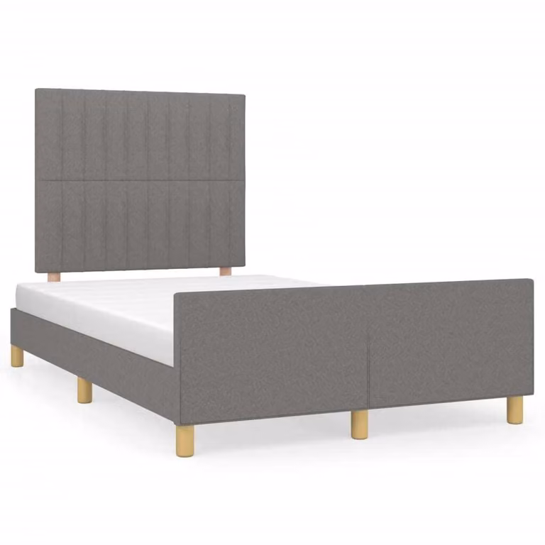 Giroletto senza Materasso Grigio Scuro 120x200 cm Tessuto