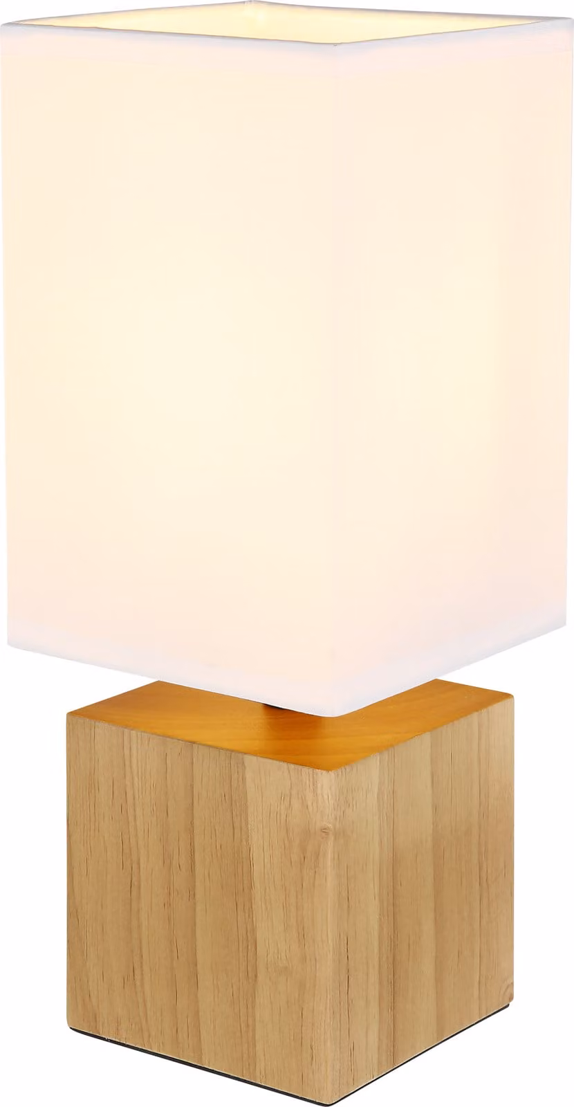 Globo Lighting lampada da tavolo in legno colore naturale, 1x E27