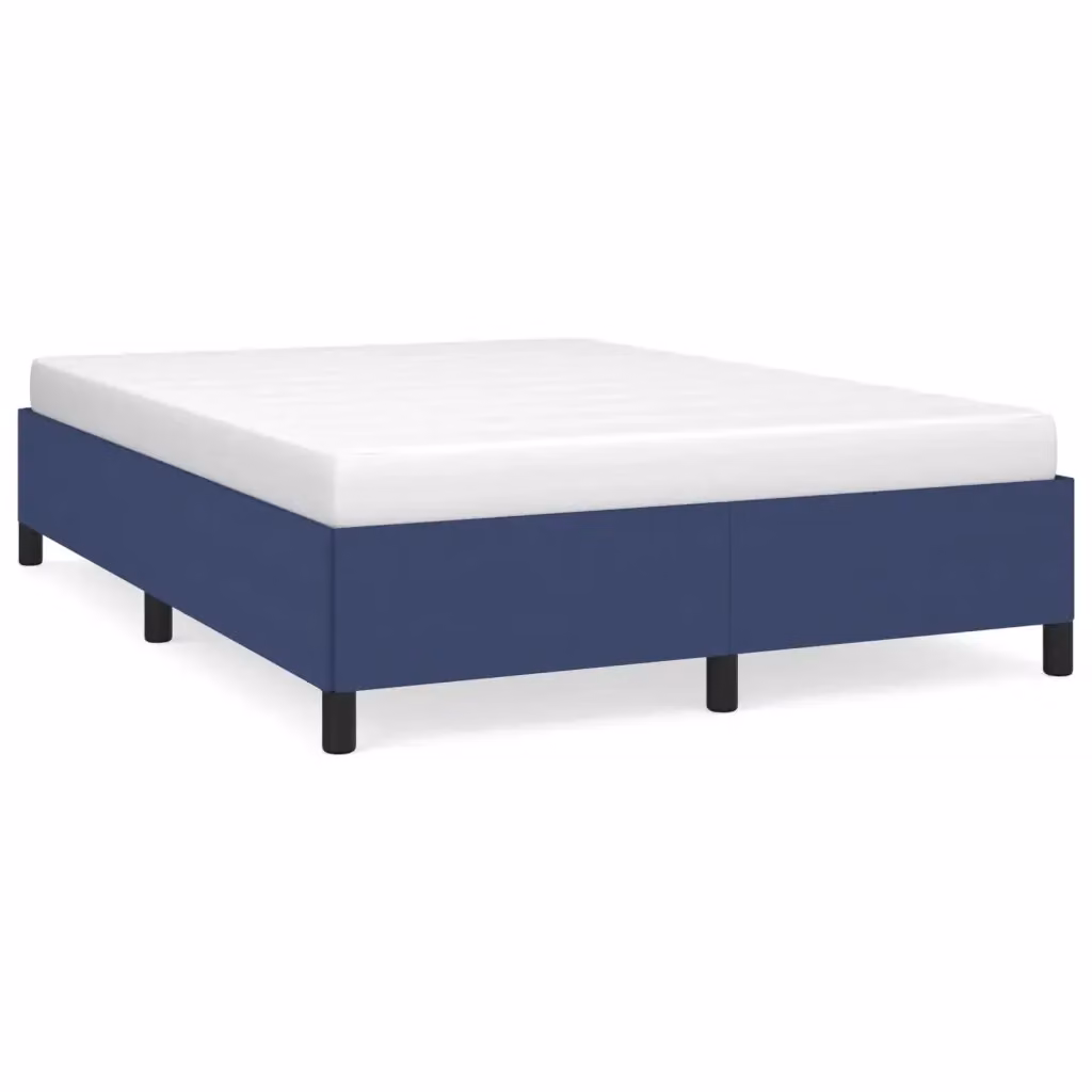 Struttura Letto Design Mania in Tessuto Blu con Doghe in Legno L/P/H: 140 x 200 x 35 cm – 2
