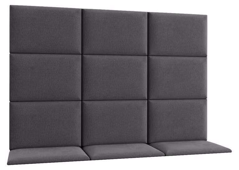 Set di pannelli imbottiti 180x120 VALERIO - grigio scuro