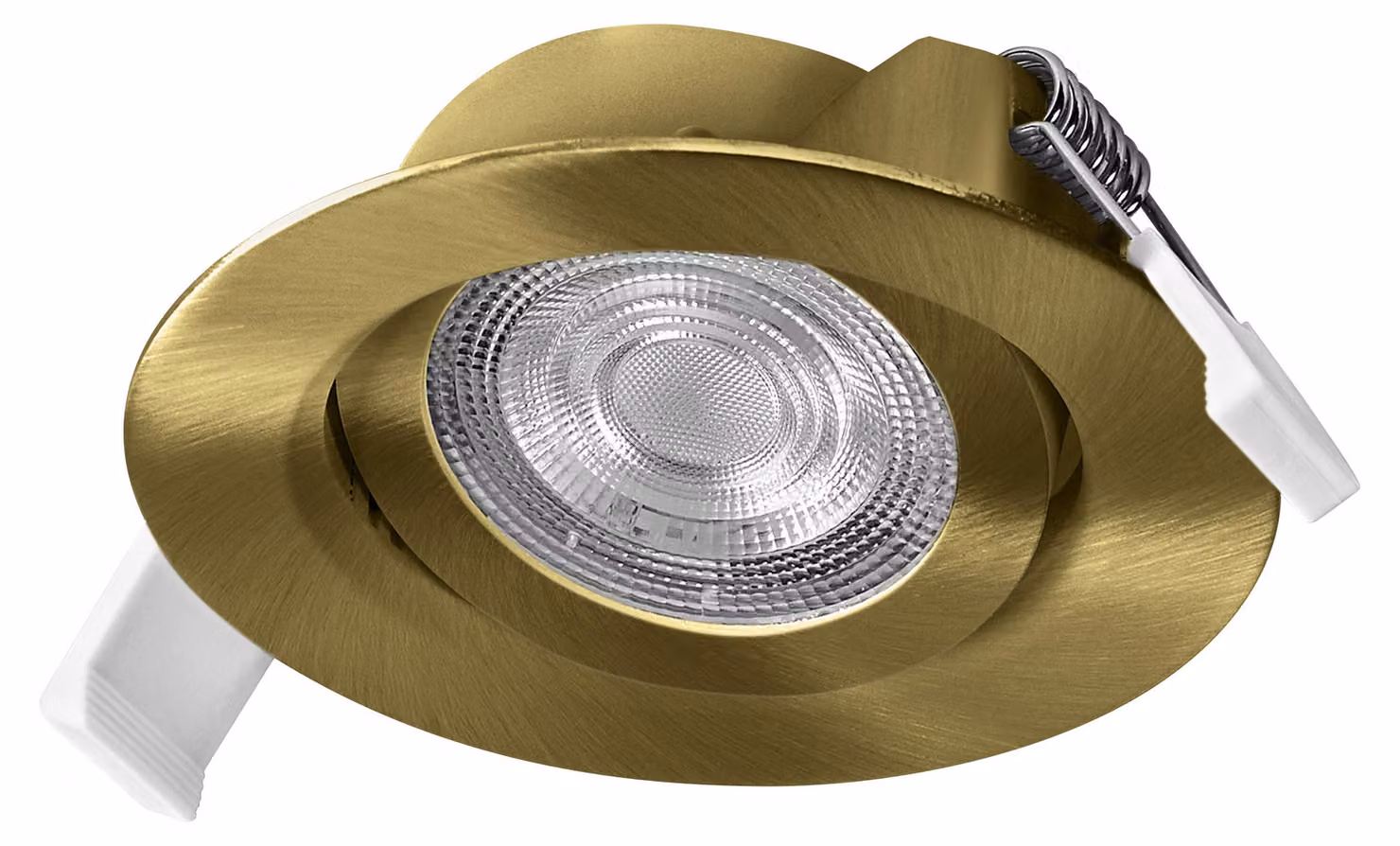 OSRAM 4099854595882 Set di faretti da incasso a LED Simple DIM 4,9 W in ottone