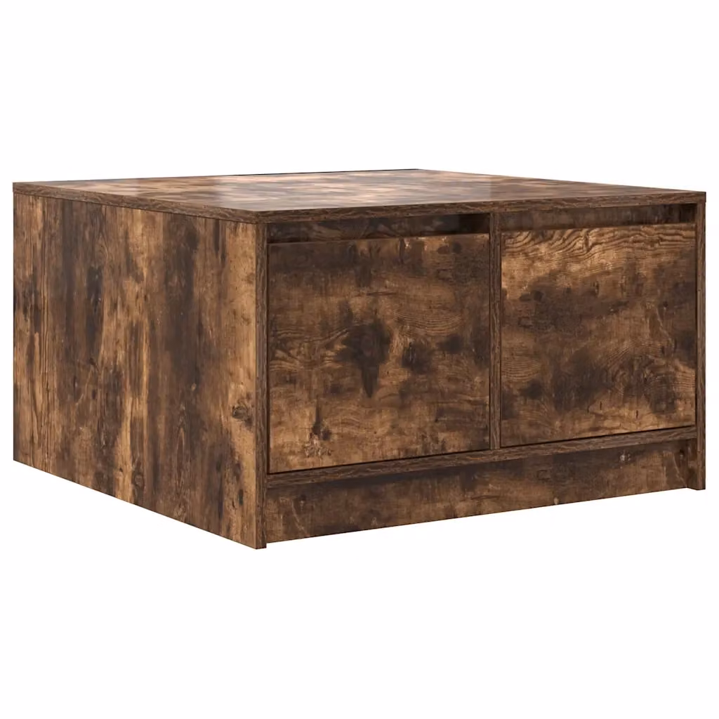 Tavolino da salotto moderno vidaXL in legno rovere color marrone L: 70,5 cm, P: 70,5 cm, H: 40 cm – 2