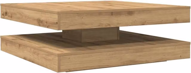 Tavolino da salotto | Tavolino da caff¨¨ | Tavolino da Soggiorno Girevole a 360 Gradi Artigianale 90x90x34,5cm