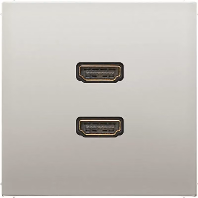Jung MAES1133 2 x HDMI in acciaio inossidabile