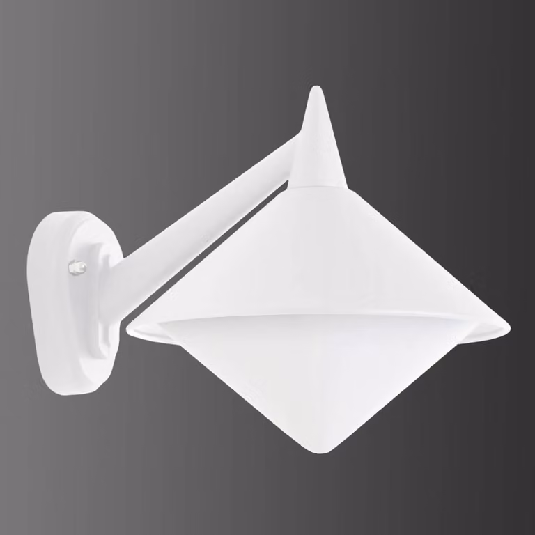 LCD Applique da esterni Liara, Bianco / Opale, Alluminio, Moderno, Applique da esterni